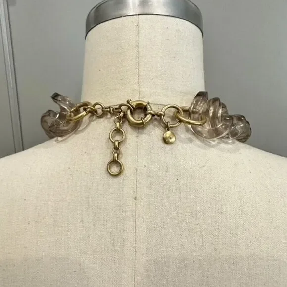 J.CREW Ombre Lucite Chunky Link Necklace. - Picture 3 of 15